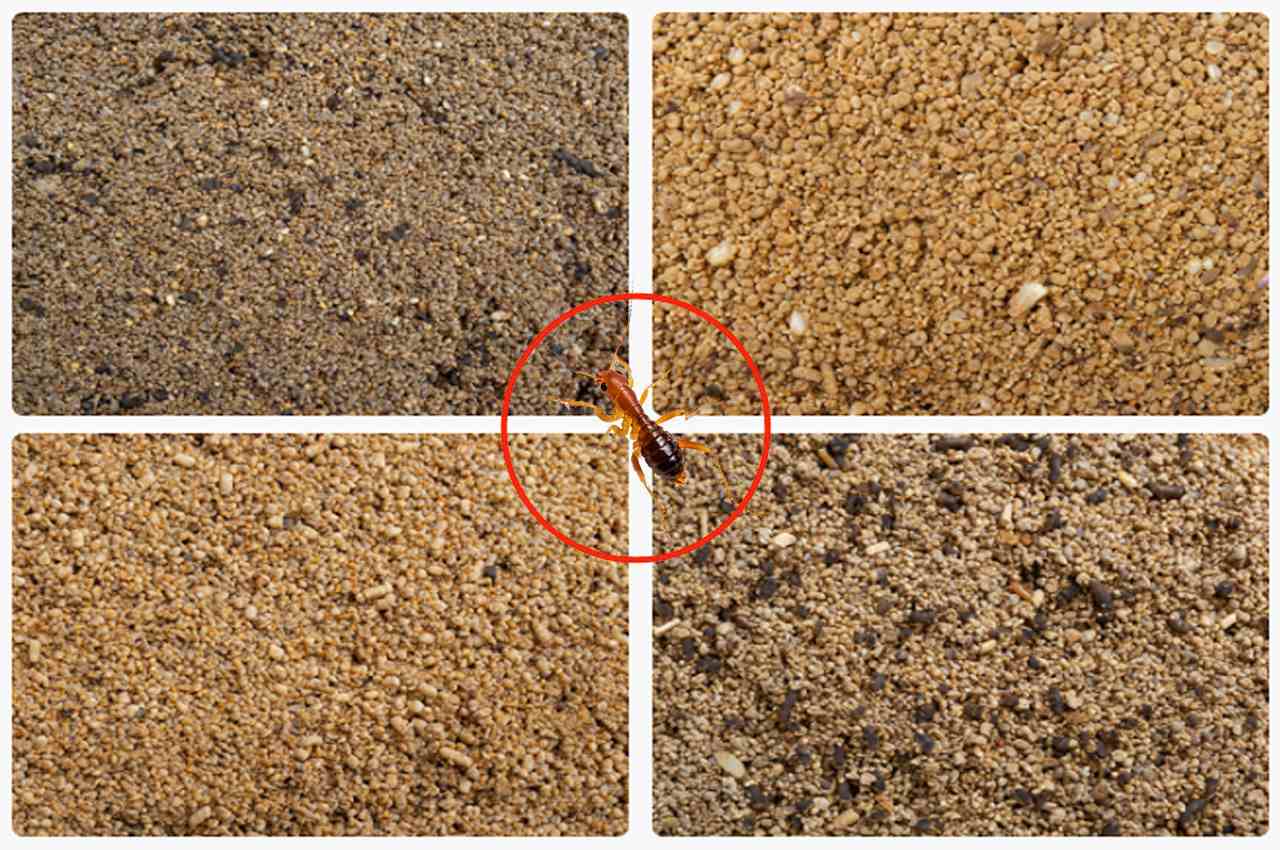 what does termite poop look like