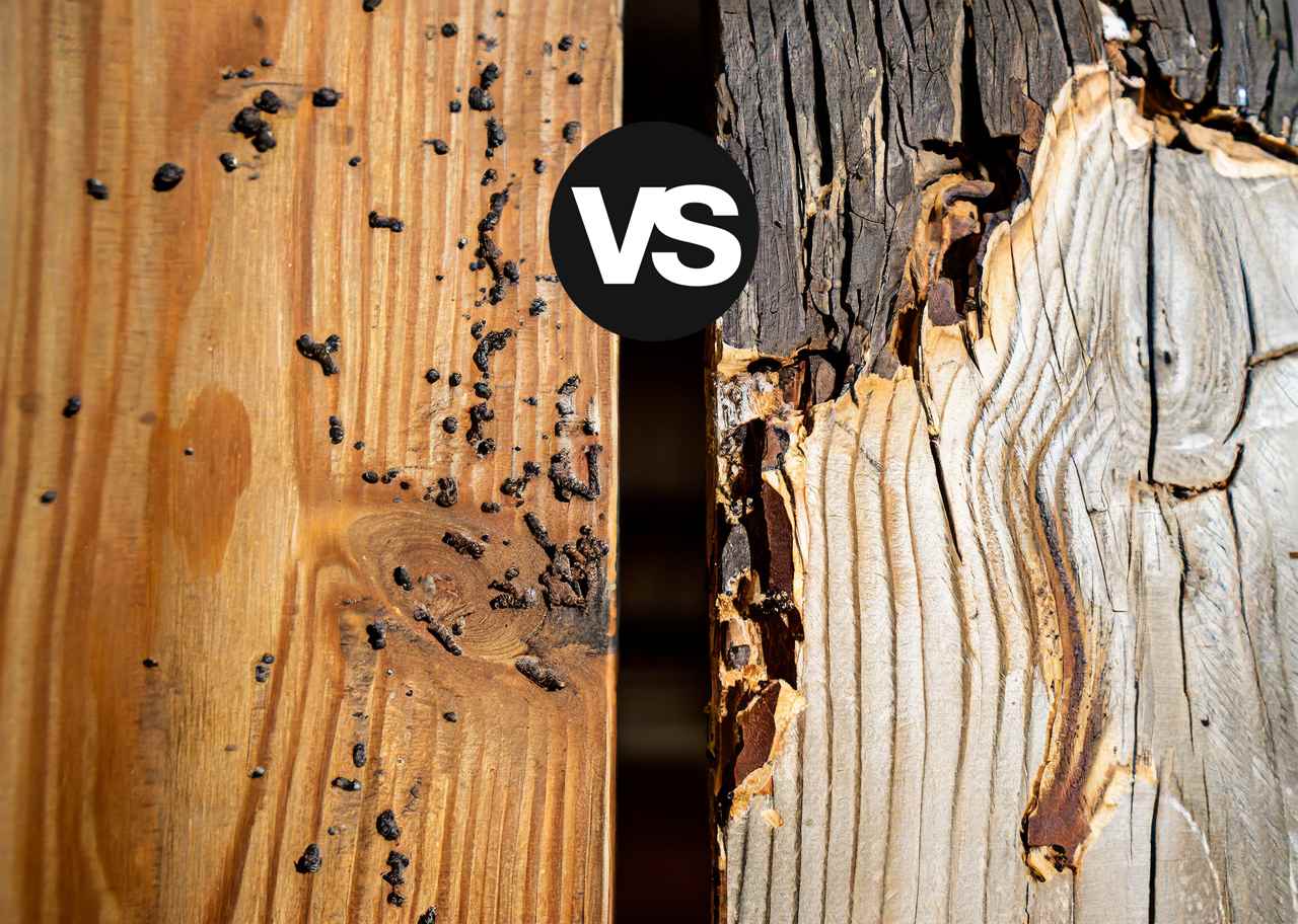 How to tell old termite damage from new
