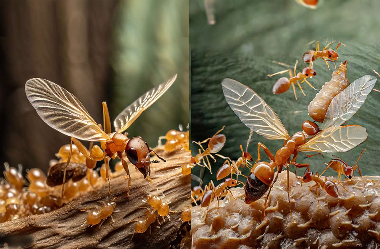 termite swarmers vs flying ants