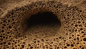 How do termite mounds help regulate temperature?